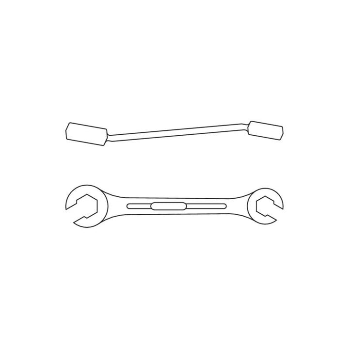 Gedore 6051070 Flare Nut Spanner Open Hexagon 10x12 mm