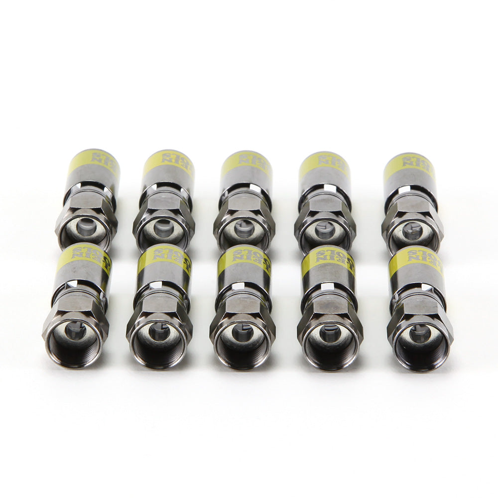 Klein Tools VDV812-606 Universal F Compression Connectors RG6/6Q, 10-Pack