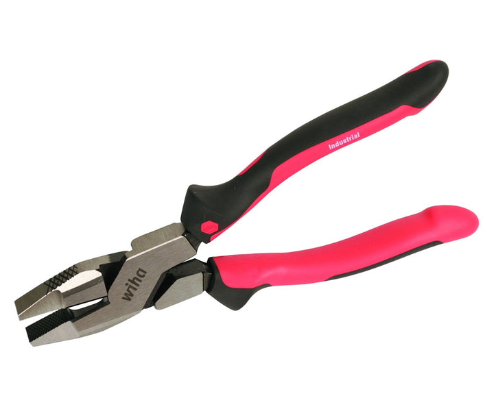 Wiha Tools 30940 Industrial SoftGrip High Leverage NE Lineman's Pliers, 9.5"