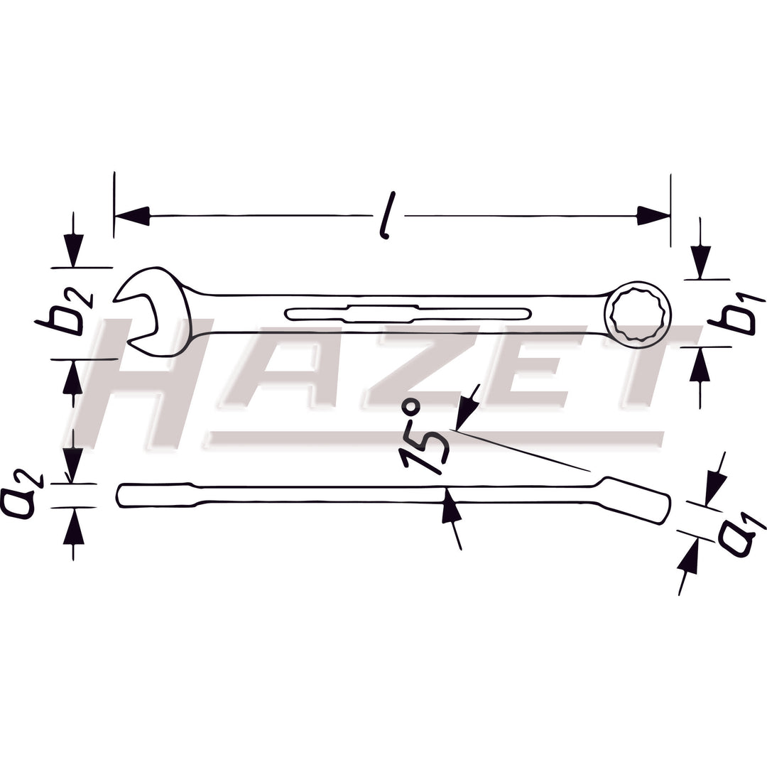 Hazet 600N-10 12 Point Combination wrench 10mm