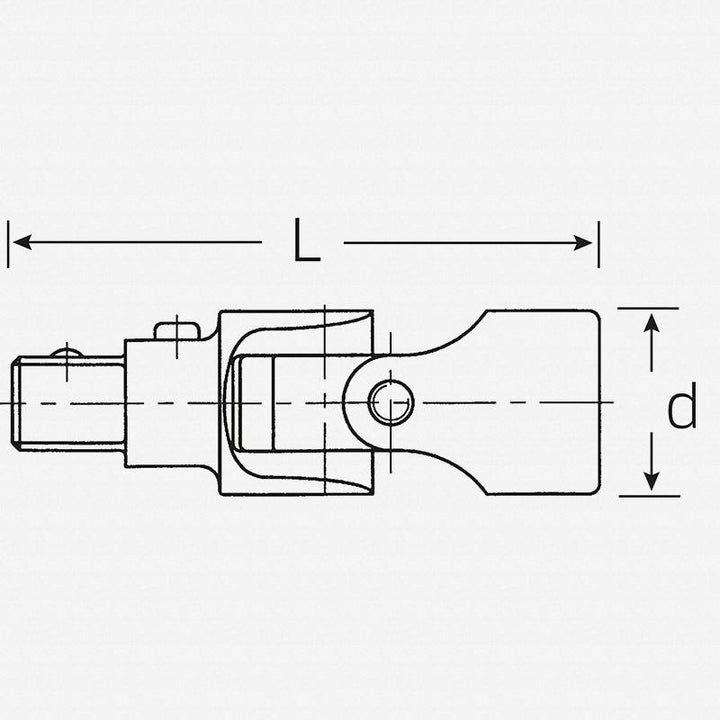 Stahlwille 12021000 QuickRelease universal joint, 3/8"