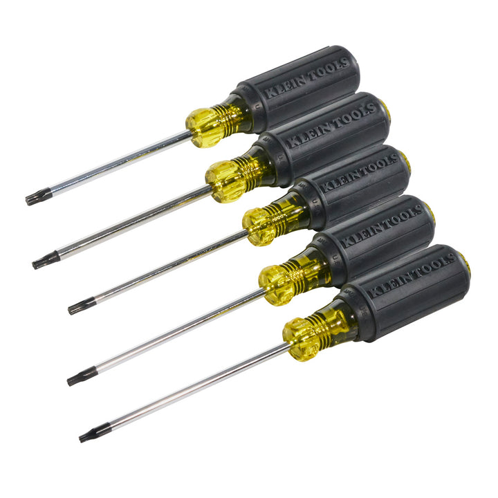 Klein Tools 19555 Screwdriver Set, TORX® Cushion Grip, 5-Piece