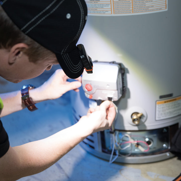 Klein Tools 56402 Cap Visor Clip Light, LED Clip on Light, Pivoting Head