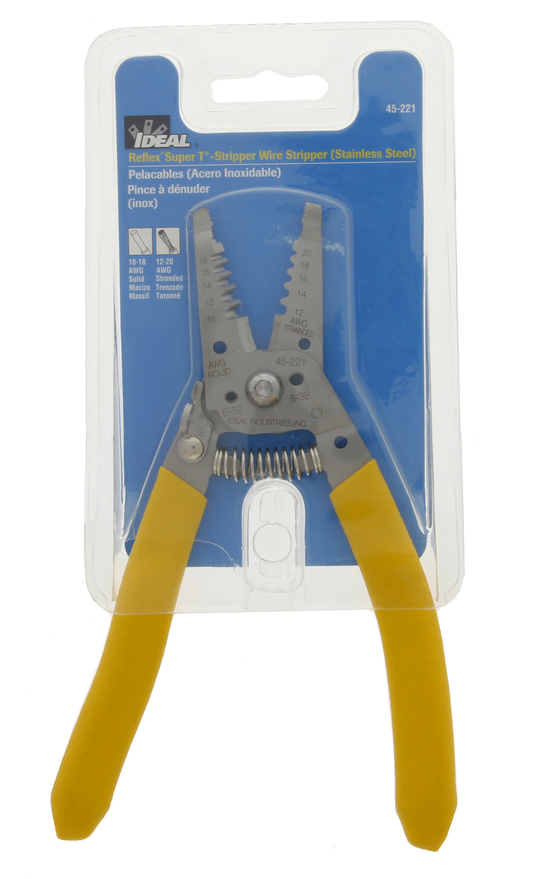Ideal 45-221 Reflex Super T-Stripper Wire Stripper, Stainless Steel