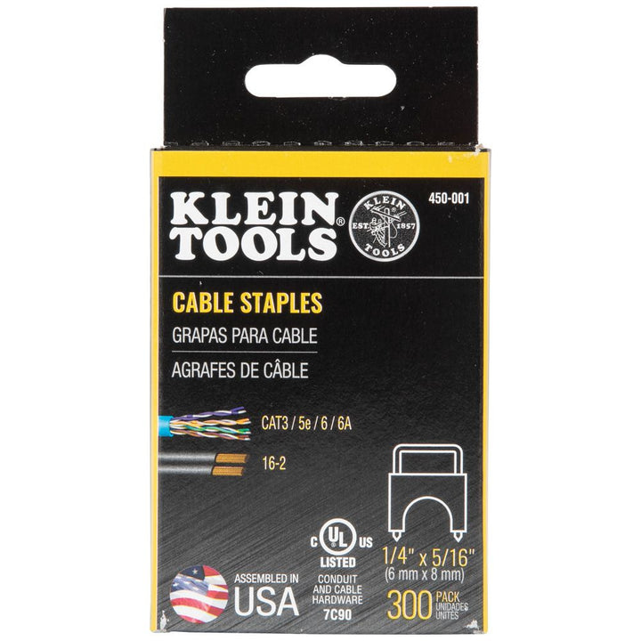 Klein Tools 450-003 Staples, 11/32-Inch x 19/32-Inch Insulated