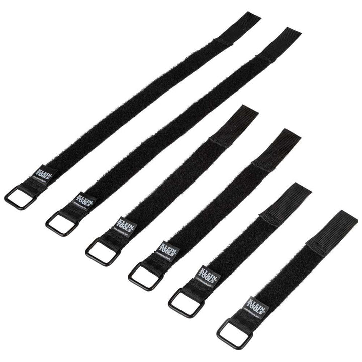 Klein Tools 450-600 Hook and Loop Cinch Straps, 6-Inch, 8-Inch and 14-Inch Multi-Pack