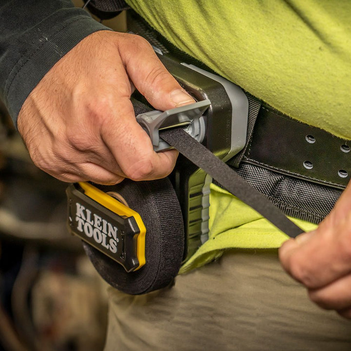 Klein Tools 450-950 Hook and Loop Tape, 3/4-Inch, 25-Foot, Black, Custom Length Cable Ties