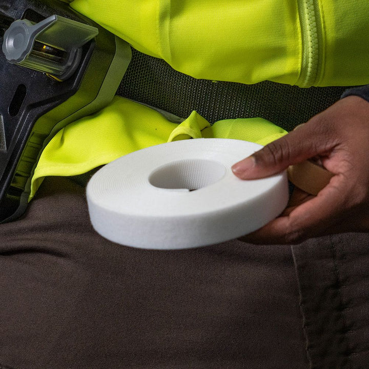 Klein Tools 450-960 Hook and Loop Tape, 3/4-Inch, 25-Foot, White, Custom Length Cable Ties