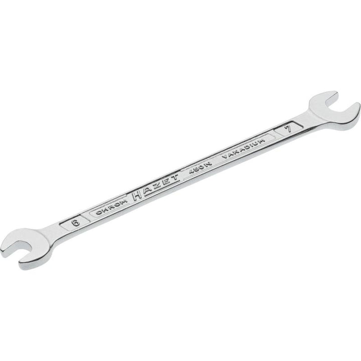 Hazet 450N-6X7 Double Open-End Wrench, 6x7mm