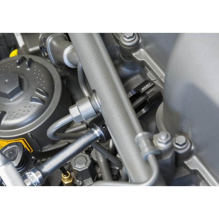 Hazet 4550-21 Injection Line Wrench, 21mm 12-Point Profile, 1/2" Square Drive