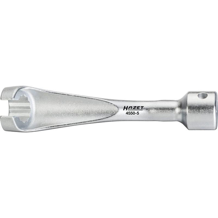 Hazet 4550-5 Injection Line Wrench, 14mm 12-Point Profile, 1/2" Square Drive