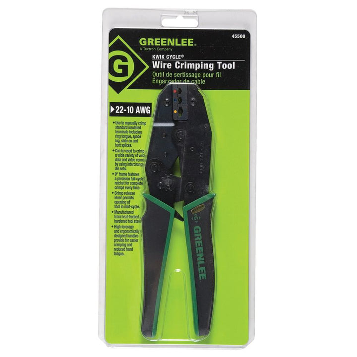 Greenlee 45500G Kwik Cycle Insulated Term Crimper