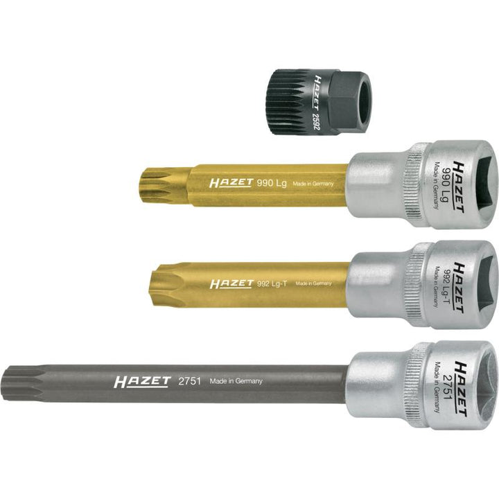 Hazet 4641/4 V-(Ribbed) Belt Pulley Tool, 4 Pieces