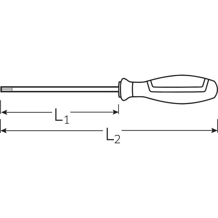 Stahlwille 46753020 4675 VDE DRALL+ T20 x 100mm Insulated TORX® Screwdriver