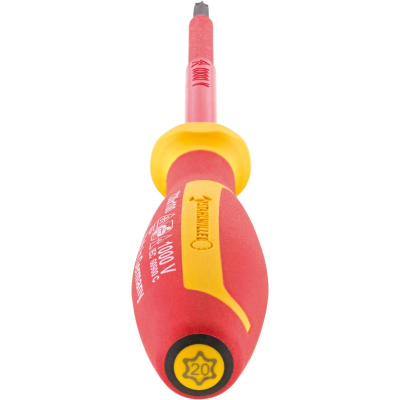 Stahlwille 46753020 4675 VDE DRALL+ T20 x 100mm Insulated TORX® Screwdriver