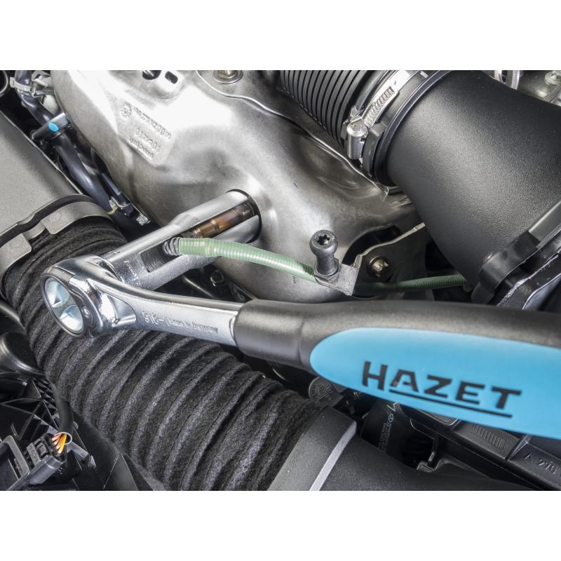 Hazet 4680-2 Lambda Probe Socket, 22mm Hex, 1/2" Square Drive