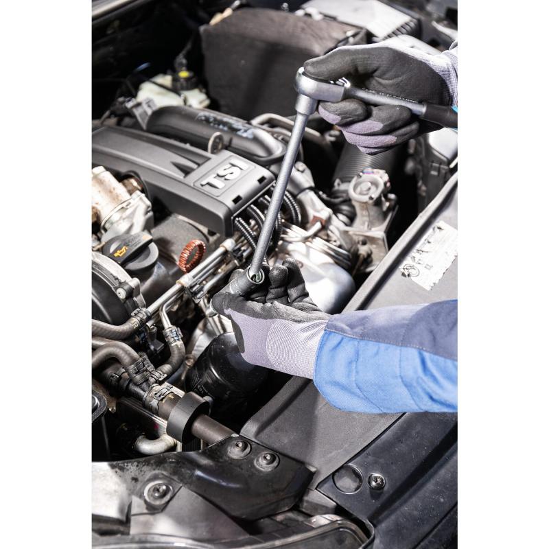 Hazet 4766-1 Spark Plug Wrench, 16mm (5/8") Hex, 3/8" Square Drive