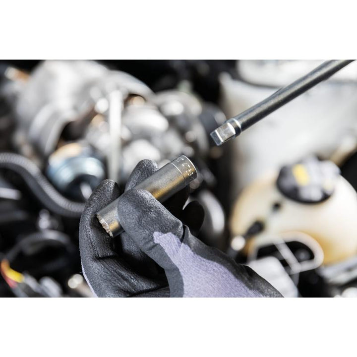 Hazet 4766-2 Spark Plug Wrench, 14mm 12-Point Profile, 3/8" Square Drive