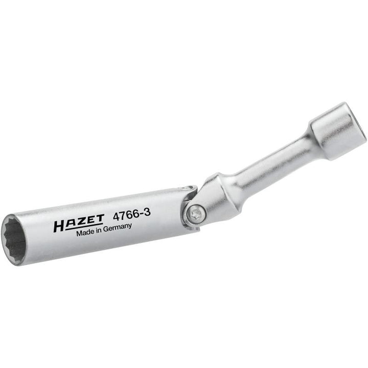 Hazet 4766-3 Spark Plug Wrench, 14mm 12-Point Profile, 3/8" Square Drive
