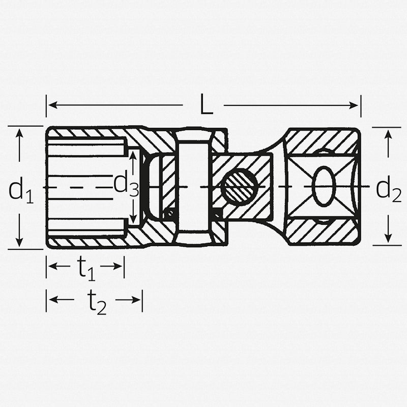 Stahlwille 02440034 47a 3/8" Uniflex Socket, 9/16"