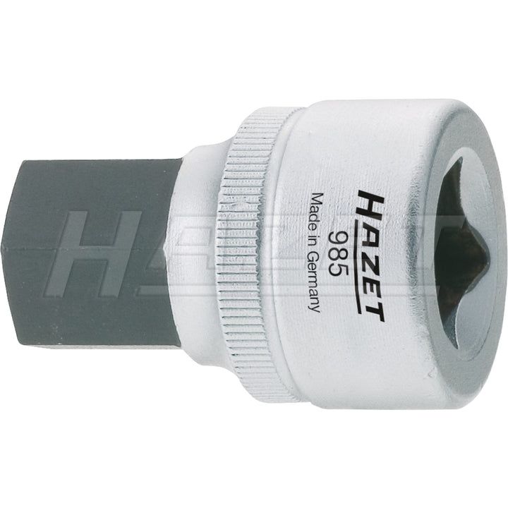 Hazet 985-17 Size 17 Hexagon 1/2 Square Screwdriver Socket