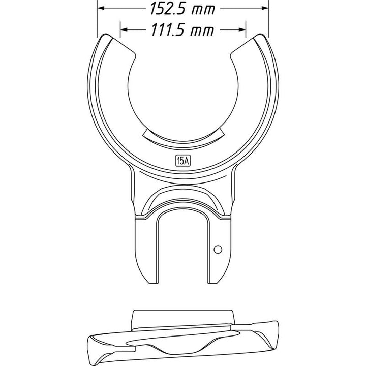 Hazet 4900-15A Tensioning Jaw, 111.5-152.5mm