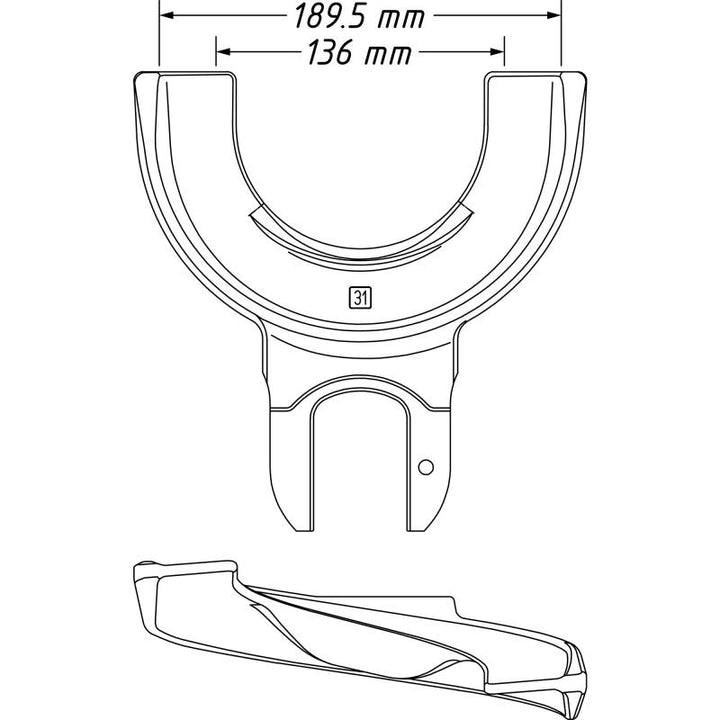 Hazet 4900-31 Tensioning Jaw, 136-189.5mm