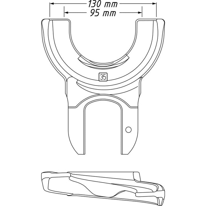 Hazet 4900-35 Tensioning Jaw, 95-130mm