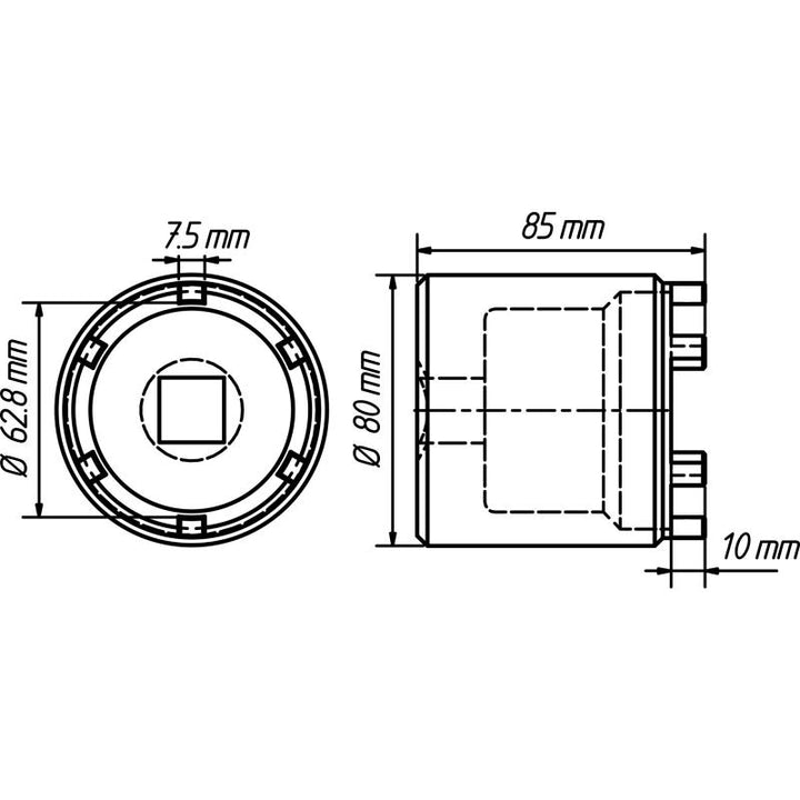 Hazet 4937-62 Commercial Vehicle Pin Wrench