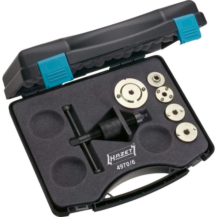 Hazet 4970/6 Brake Piston Readjusting Tool Set, 6 Pieces