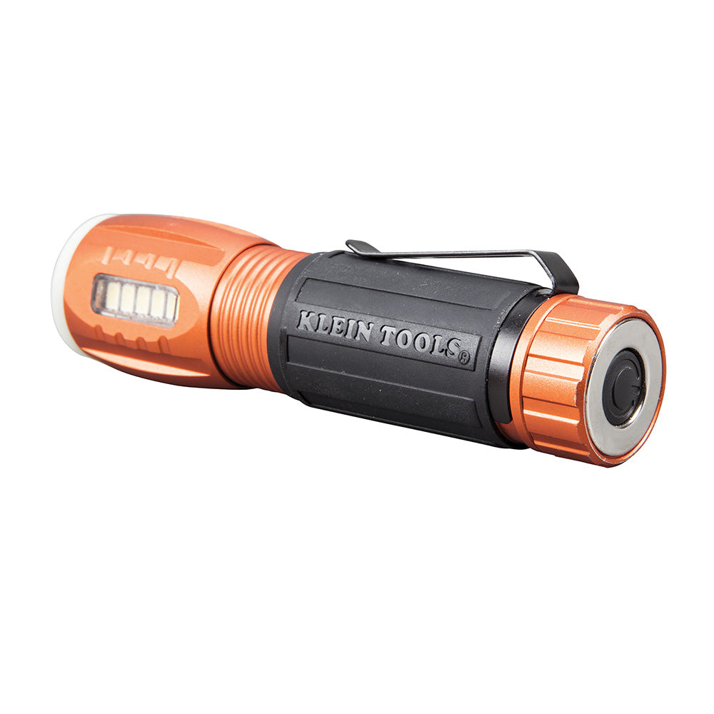 Klein Tools 56028 LED 235 Lumen Flashlight and 100 Lumen Work Light, Durable Waterproof, Hands-free Magnetic