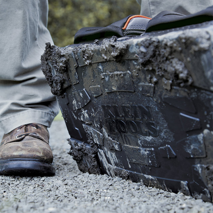 Klein Tools 55431 Tool Bag with Padded Shoulder Strap and Handles, Lighted Tool Storage with 31 Pocket