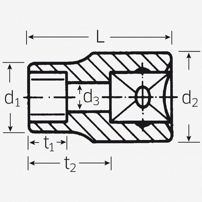 Stahlwille 03270010 50TX 1/2" External TORX® Socket, E10