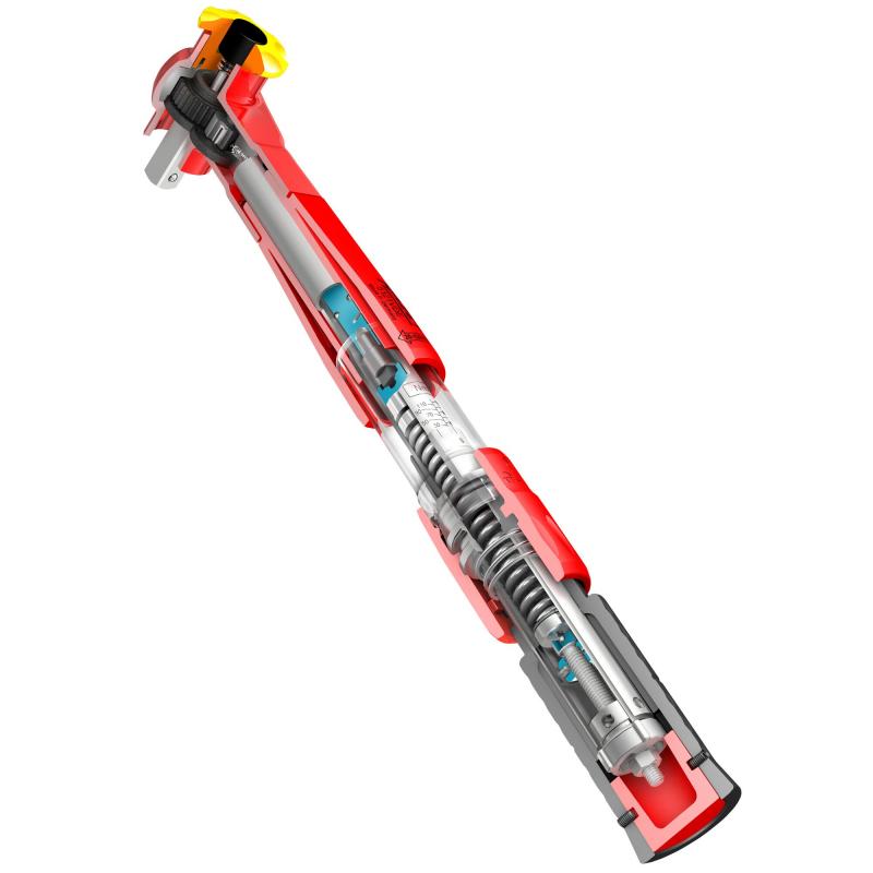 Hazet 5109KV Torque Wrench with Protective Insulation, 5-25 Nm, 10mm (3/8") Square