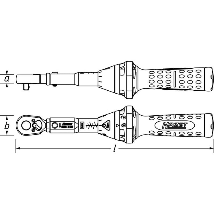 Hazet 5111-3CT Torque Wrench, 20-120 Nm, 10mm (3/8") Square