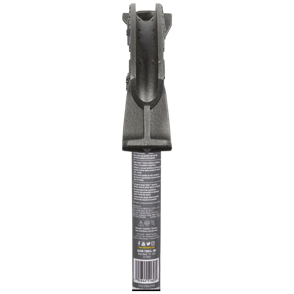 Klein Tools 51604 Iron Conduit Bender 3/4-Inch EMT with Angle Setter