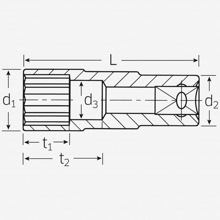 Stahlwille 03421041 1/2" SOCKET 25/32"