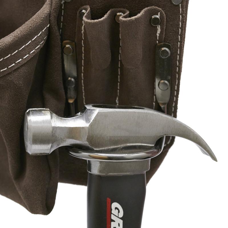 Bucket Boss 54063 10 Pocket Suede Leather Pouch, Pouches