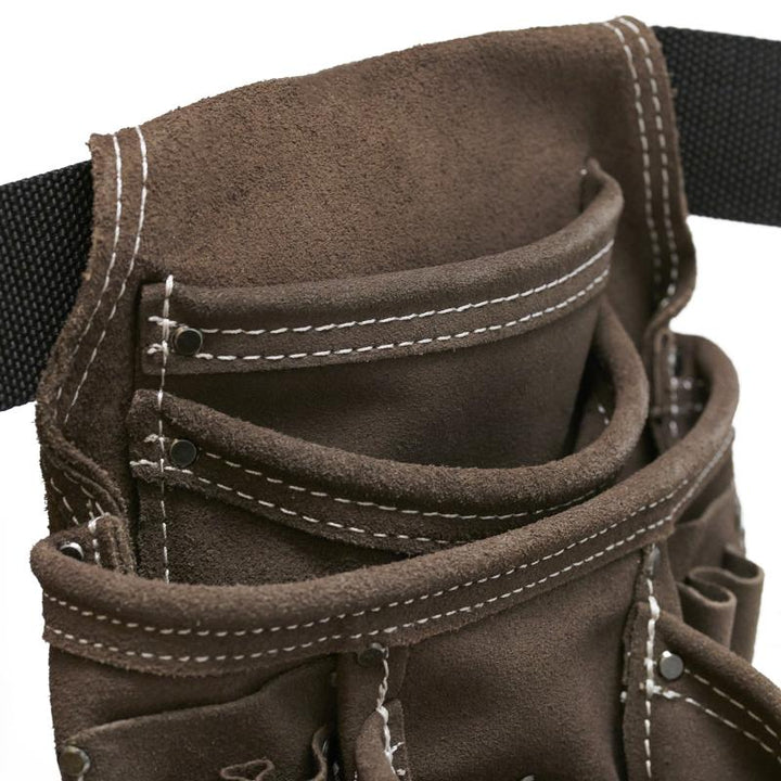 Bucket Boss 54063 10 Pocket Suede Leather Pouch, Pouches