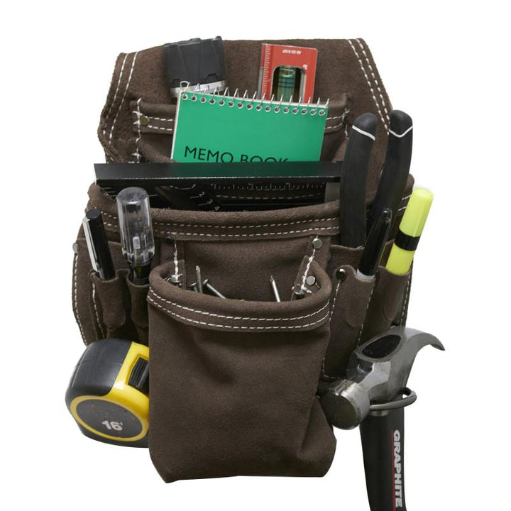Bucket Boss 54063 10 Pocket Suede Leather Pouch, Pouches