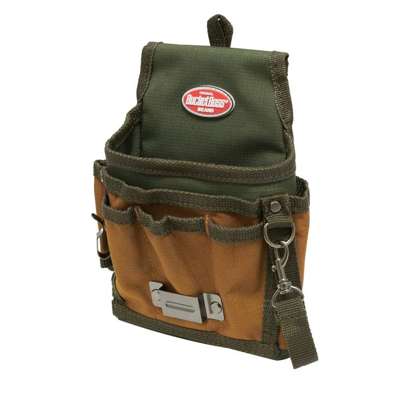 Bucket Boss 54140 Tool Pouch with FlapFit, Pouches - Original Series , Brown