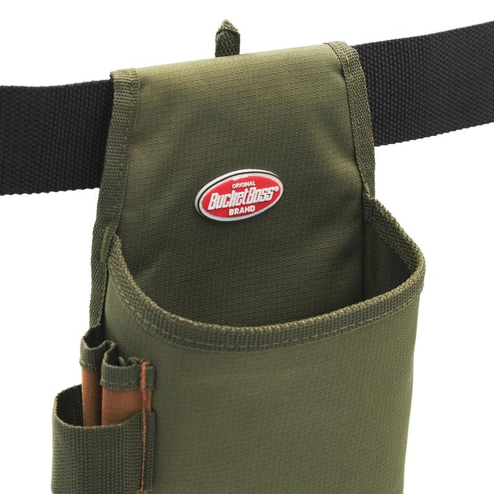 Bucket Boss 54160 Fastener Tool Pouch with FlapFit in Brown, 54160, Green