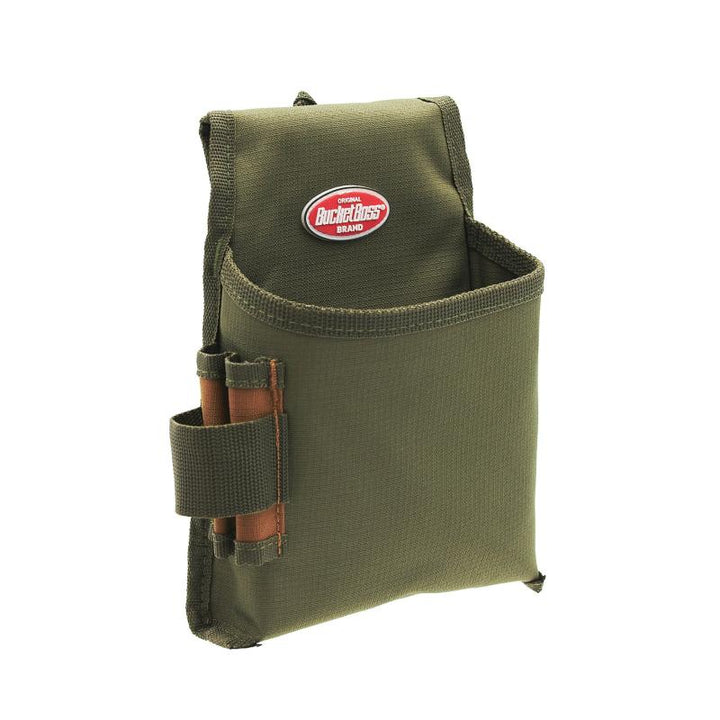 Bucket Boss 54160 Fastener Tool Pouch with FlapFit in Brown, 54160, Green