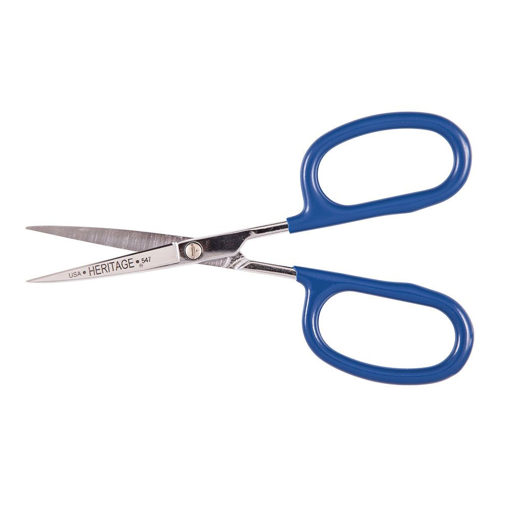 Heritage Cutlery 547 5 1/2'' Rubber Flashing Scissor w/ Plating