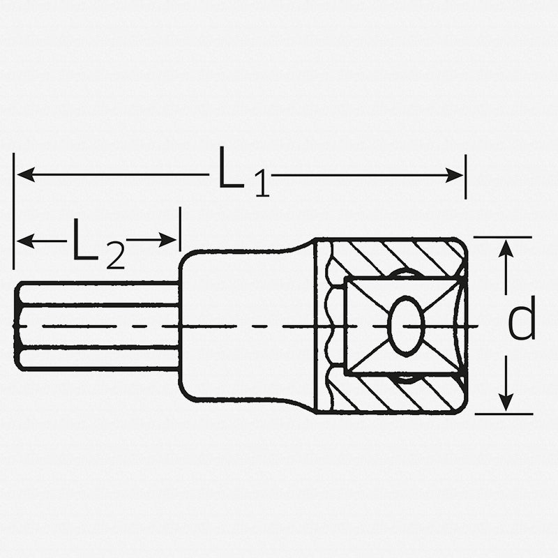 Stahlwille 03050006 54 1/2" Hex Socket, 6 mm