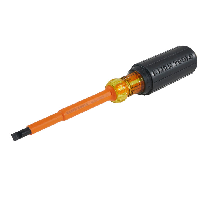 Klein Tools 602-4-INS 1/4-Inch Cabinet Tip Insulated Screwdriver, 4-Inch