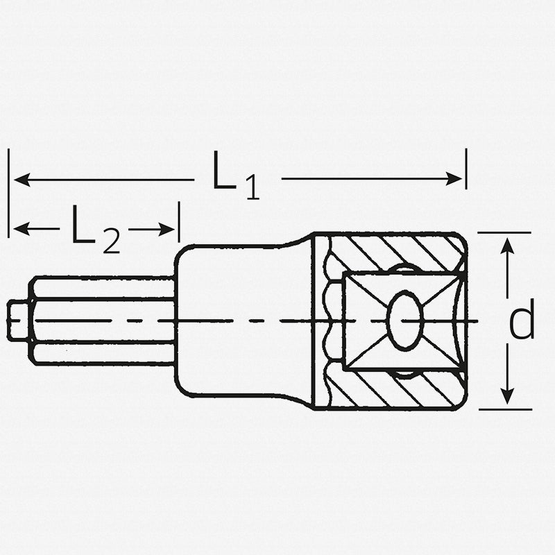 Stahlwille 03070005 54IC 1/2" Hex Socket , 5 mm