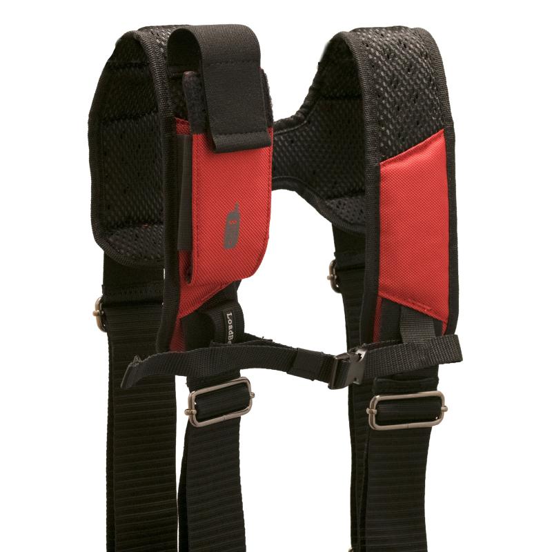 Bucket Boss 55185-RD Red Framer's Tool Belt with Suspenders.