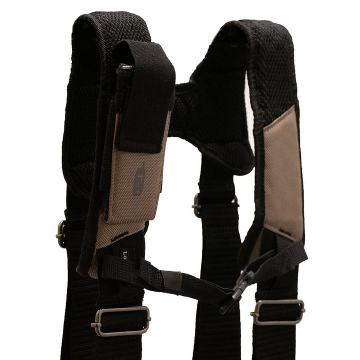 Bucket Boss 55185-TN Tan Framer's Tool Belt with Suspenders.