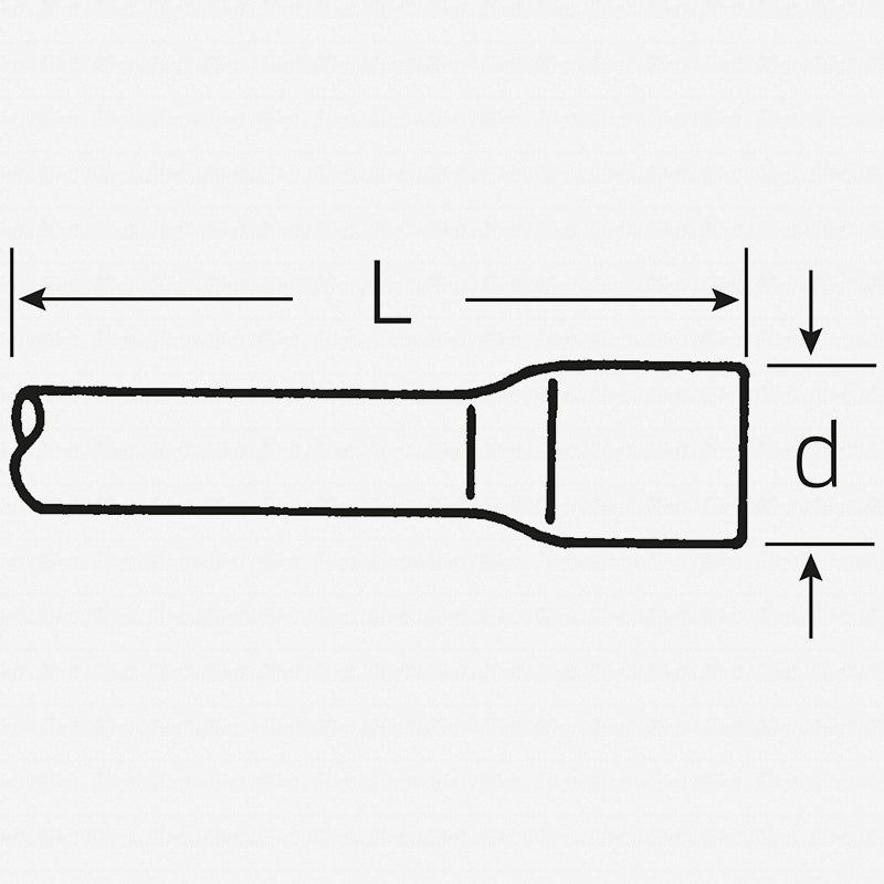 Stahlwille 15010001 Extension, 3/4" - 200 mm OAL